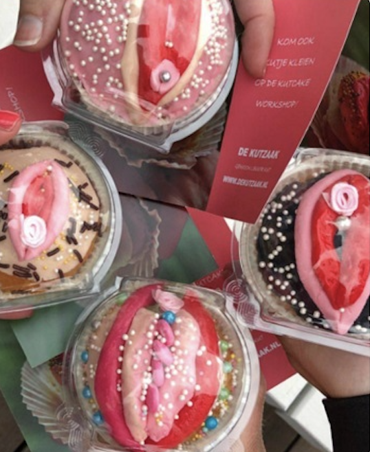 Vagina cupcake workshop Amsterdam